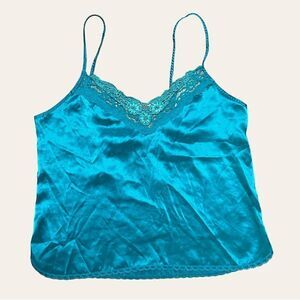 Vintage Green Satin Camisole Dreamwear Lingerie